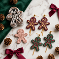 Gingerbread Skeleton Polymer Clay Cutter | Funny Christmas Earring Tool