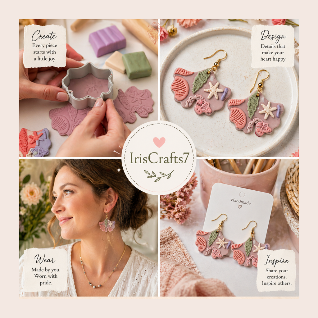 Ginkgo Leaf Polymer Clay Cutter 15–45mm | Botanical Earring Cutter | IrisCrafts7