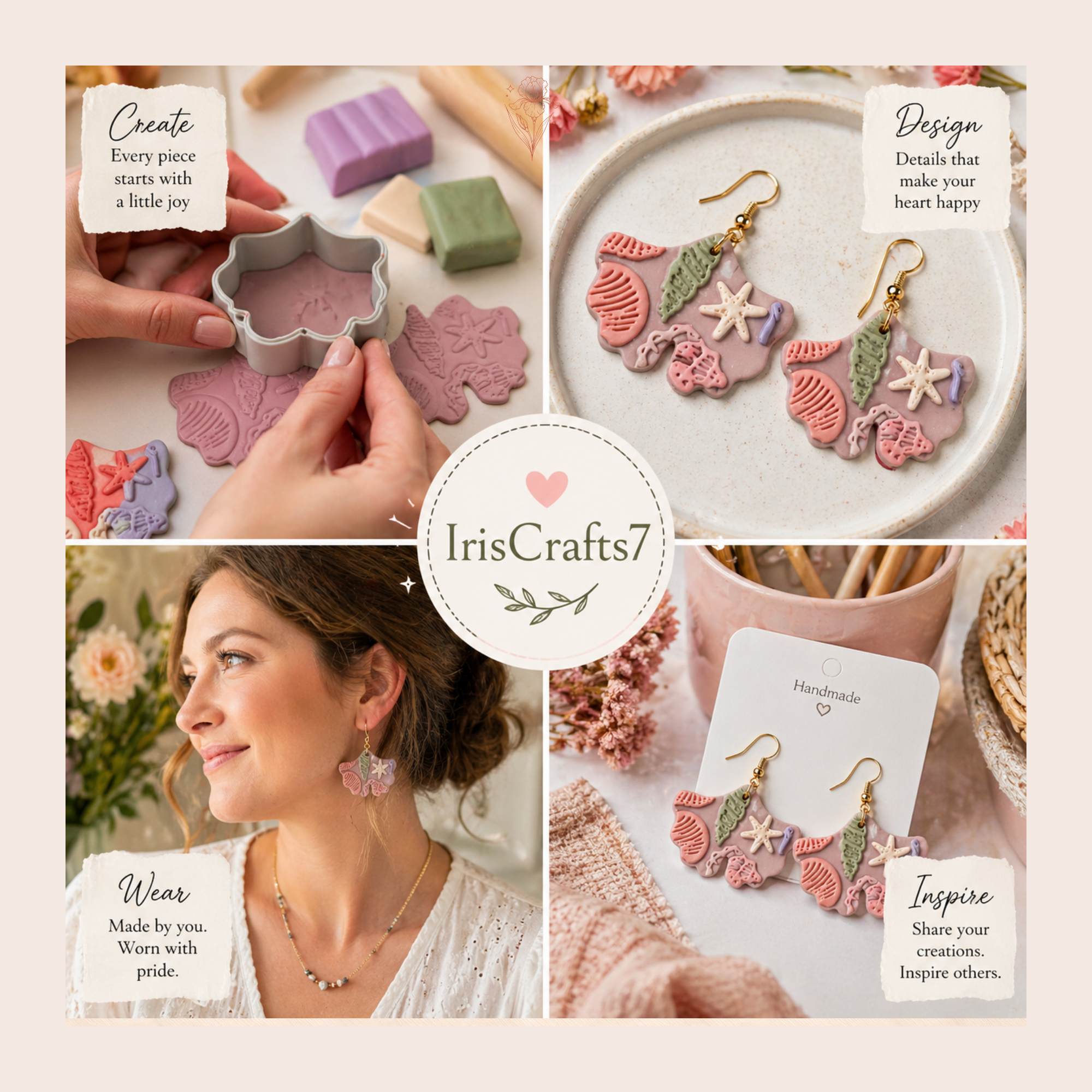 Ginkgo Leaf Polymer Clay Cutter 15–45mm | Botanical Earring Cutter | IrisCrafts7