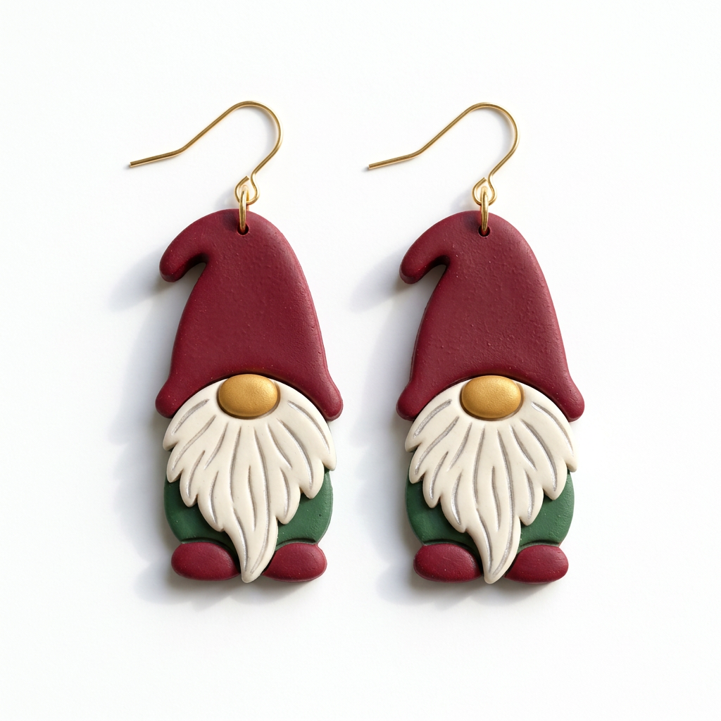 Gnome 4 Polymer Clay Cutter | Cute Scandi Gnome Earring Tool