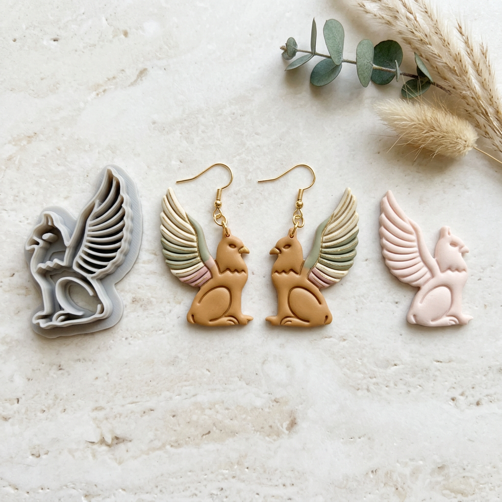 Griffin Polymer Clay Cutter | Fantasy Mythical Earring Tool