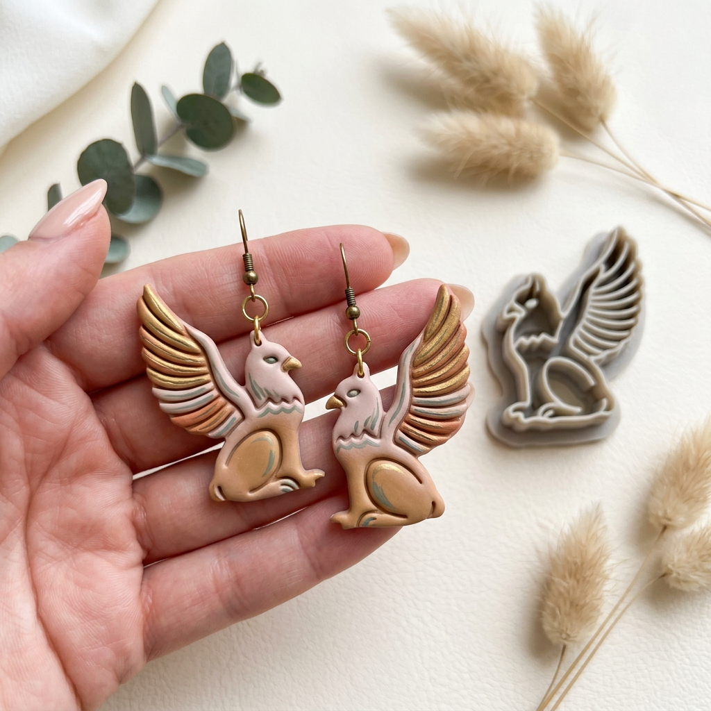 Griffin Polymer Clay Cutter | Fantasy Mythical Earring Tool