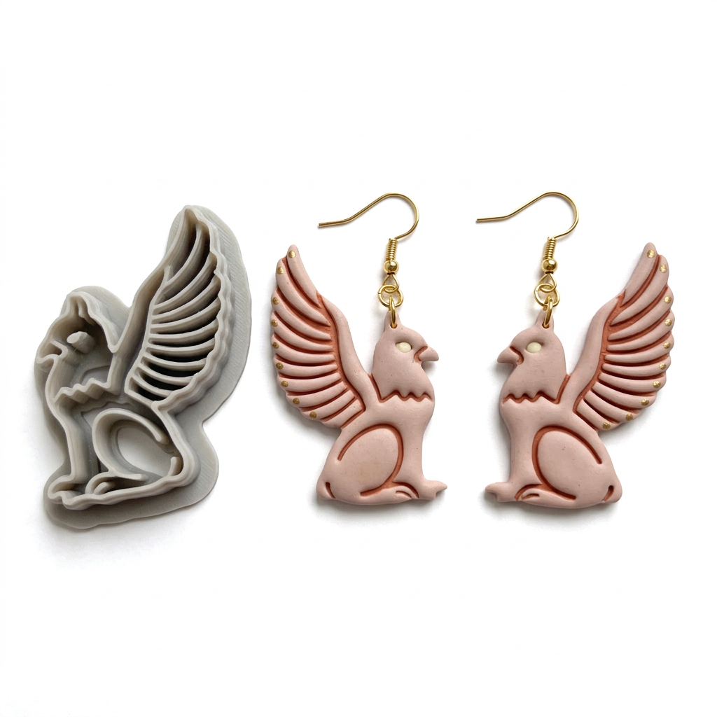 Griffin Polymer Clay Cutter | Fantasy Mythical Earring Tool
