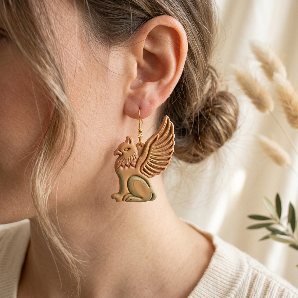 Griffin Polymer Clay Cutter | Fantasy Mythical Earring Tool