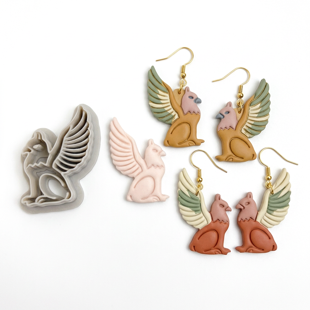 Griffin Polymer Clay Cutter | Fantasy Mythical Earring Tool
