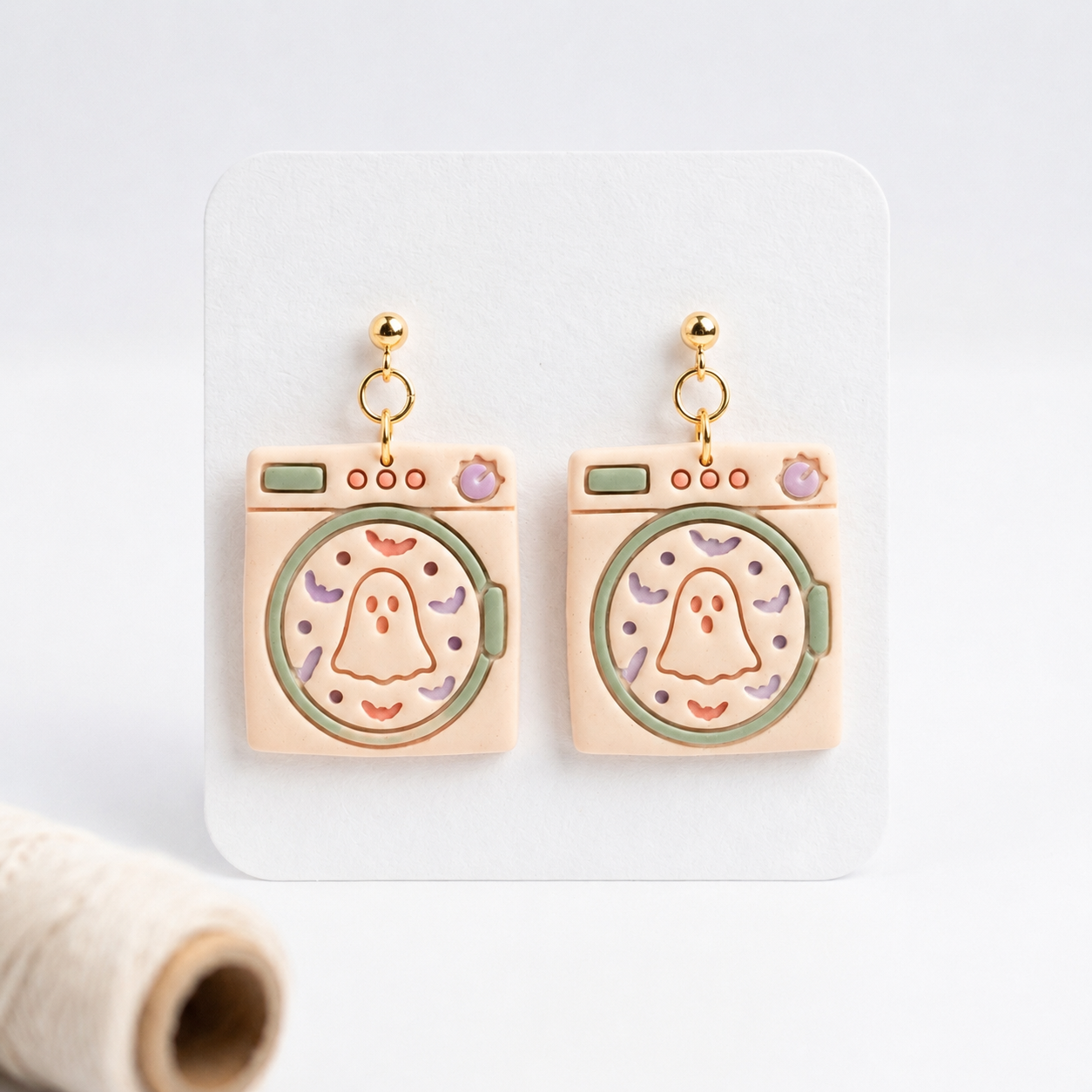 Haunted Washing Machine Polymer Clay Cutter | Funny Halloween Earring Tool