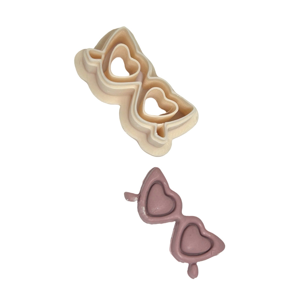 Heart Glasses Polymer Clay Cutter for Earrings | Jewellery Making Tool