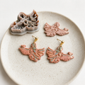 Hooded Ghost Walking a Dog Polymer Clay Cutter | Halloween Earring Tool