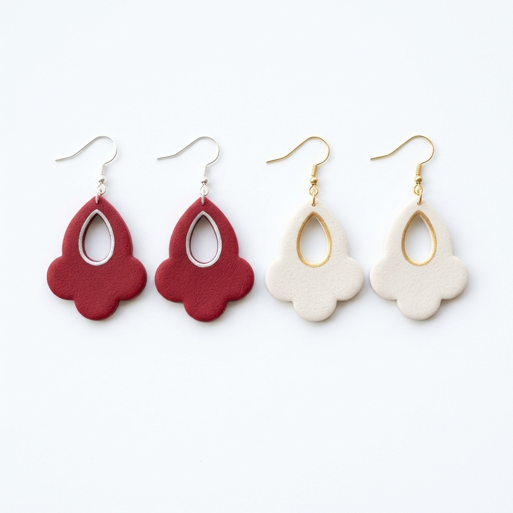 Hoop Charms Polymer Clay Cutter Set of 2 | Stackable Earring Tool