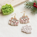Kitten in a Gift Box Polymer Clay Cutter | Cute Cat Gift Earring Tool