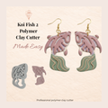 Koi Fish 2 Polymer Clay Cutter 25–45mm | Japanese Earring Cutter | IrisCrafts7