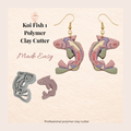 Koi Fish Polymer Clay Cutter 25–45mm | Japanese Earring Cutter | IrisCrafts7