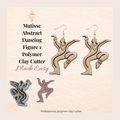 Matisse Abstract Dancing Figure 1 Polymer Clay Cutter 30–50mm | Art Earring Cutter | IrisCrafts7