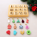 Mini Christmas 1 Polymer Clay Cutter Set of 12 | Tiny Festive Earring Tool | 12mm