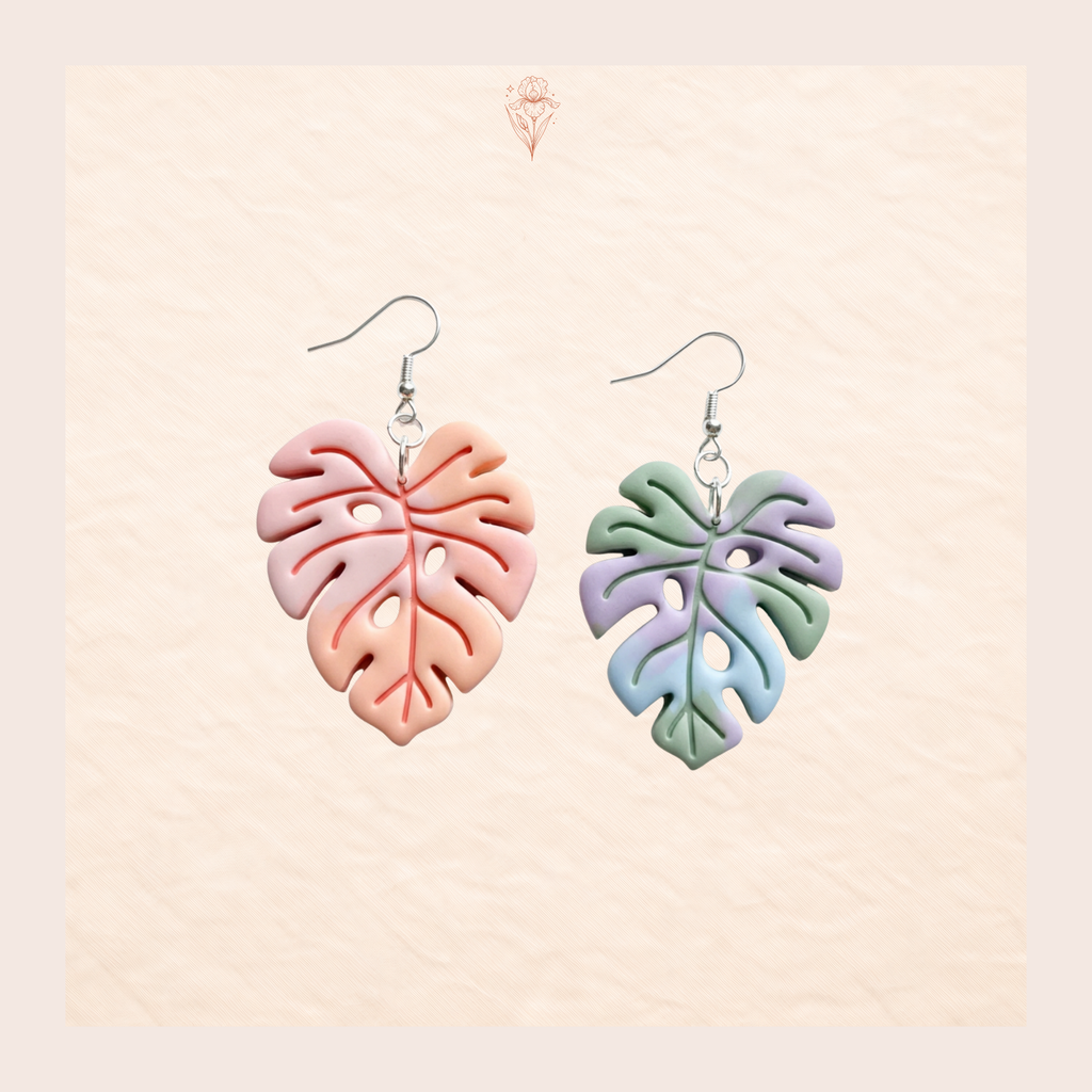 Monstera 1 Polymer Clay Cutter | 3D Printed Tropical Leaf Clay Earring Cutter | Boho Monstera Clay Tool | Plant Lover Jewellery Making