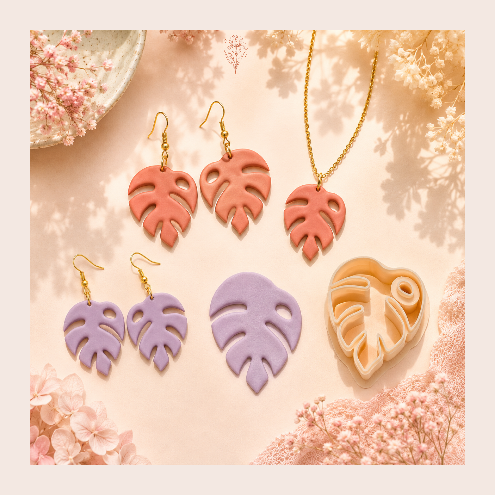 Monstera Leaf 3 Polymer Clay Cutter | 25–45mm | Tropical Leaf Clay Cutter | Earring Jewellery Making Tool
