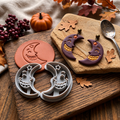 Moon with Braces Polymer Clay Cutter | Quirky Celestial Earring Tool