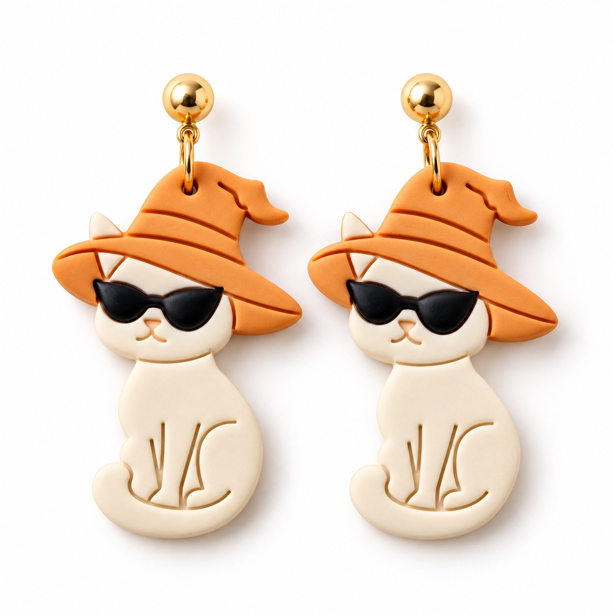 Mystic Witch Cat Polymer Clay Cutter | Halloween Earring Tool