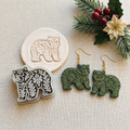 Nordic Bear Polymer Clay Cutter | Scandinavian Folk Earring Tool