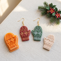 Nordic Mitten Polymer Clay Cutter | Scandinavian Winter Earring Tool