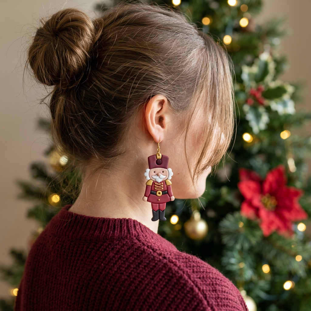 Nutcracker Ballet Set of 3 Polymer Clay Cutter | Christmas Earring Tool