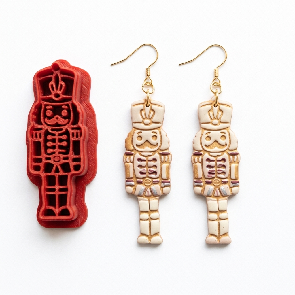 Nutcracker Soldier Polymer Clay Cutter | Christmas Earring Tool