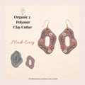 Organic 2 Polymer Clay Cutter | Abstract Earring Cutter | IrisCrafts7