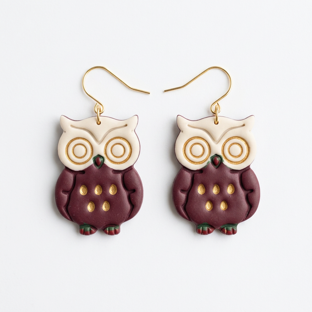 Owl 11 Polymer Clay Cutter | Cute Woodland Earring Tool