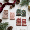 Owl Scholar on Stacked Books Polymer Clay Cutter | Bookish Earring Tool