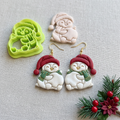 Penguin Christmas Bauble Hug Polymer Clay Cutter | Festive Earring Tool
