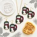 Penguin Cup Polymer Clay Cutter | Cute Winter Earring Tool