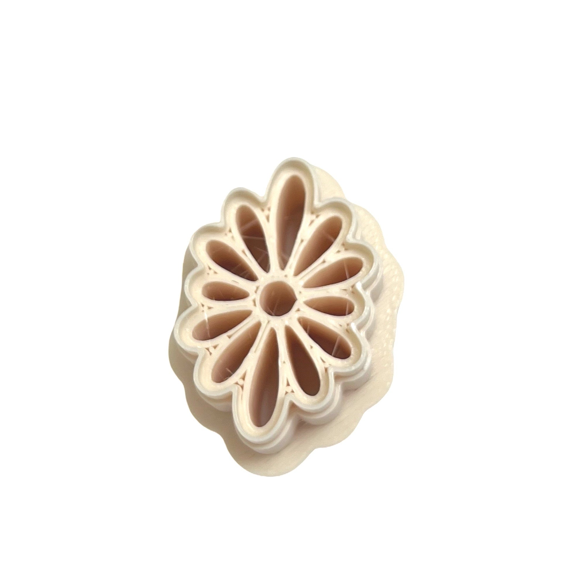 Petal Aura Polymer Clay Cutter for Floral Statement Earrings