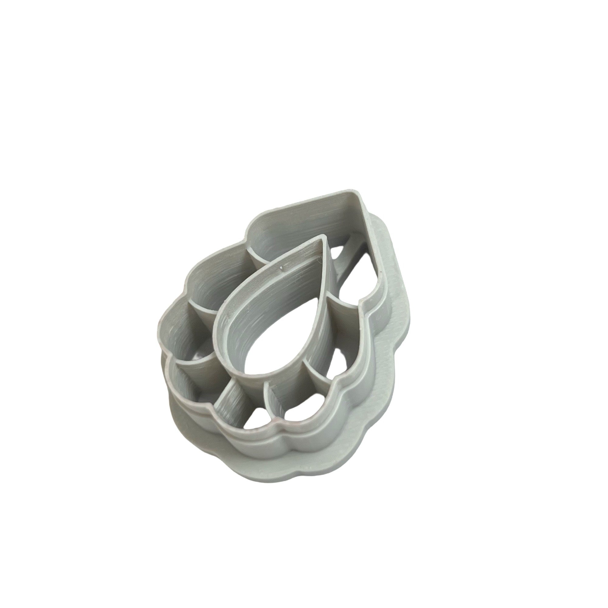 Petal Cascade Polymer Clay Cutter for Floral Earrings