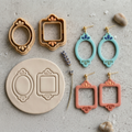 Petal Frames Polymer Clay Cutter Set of 2 | Floral Earring Tool