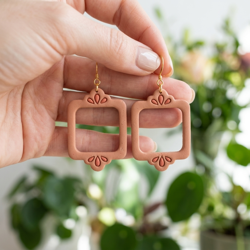 Petal Frames Polymer Clay Cutter Set of 2 | Floral Earring Tool