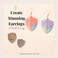 Petal Shield Polymer Clay Cutter – Boho Floral Earring Making Tool