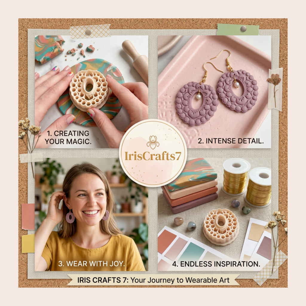 Poppy Cameo Oval Polymer Clay Cutter | 3D Printed Floral Clay Earring Cutter | Cameo Shape Cutter for Clay Jewellery Making | Clay Earring Tool