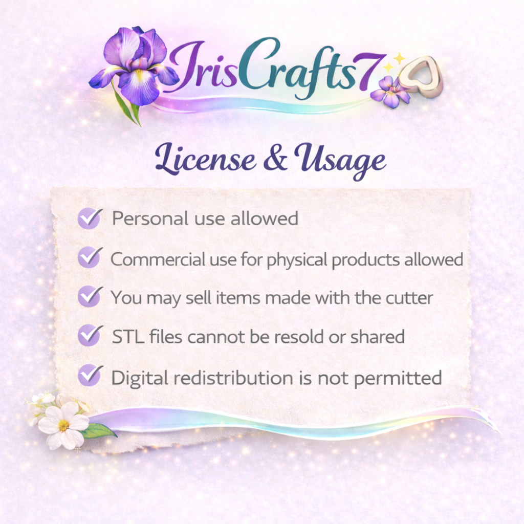 Palm Frame Stamp Polymer Clay Cutter STL – Tropical Frame 3D Print File