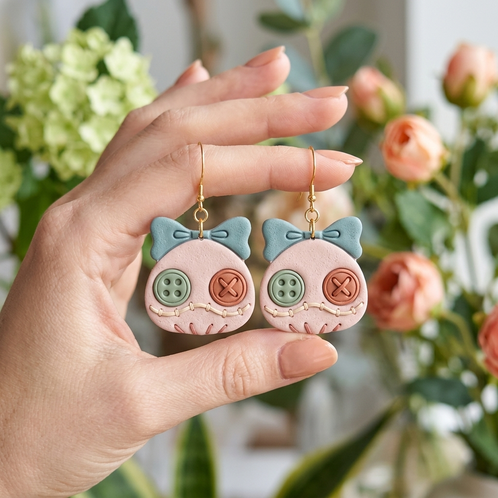 Puff Toy Polymer Clay Cutter | 25–45mm Cute Novelty Earring Cutter | IrisCrafts7