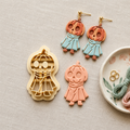 Pumpkin Head Character Polymer Clay Cutter | Halloween Earring Tool