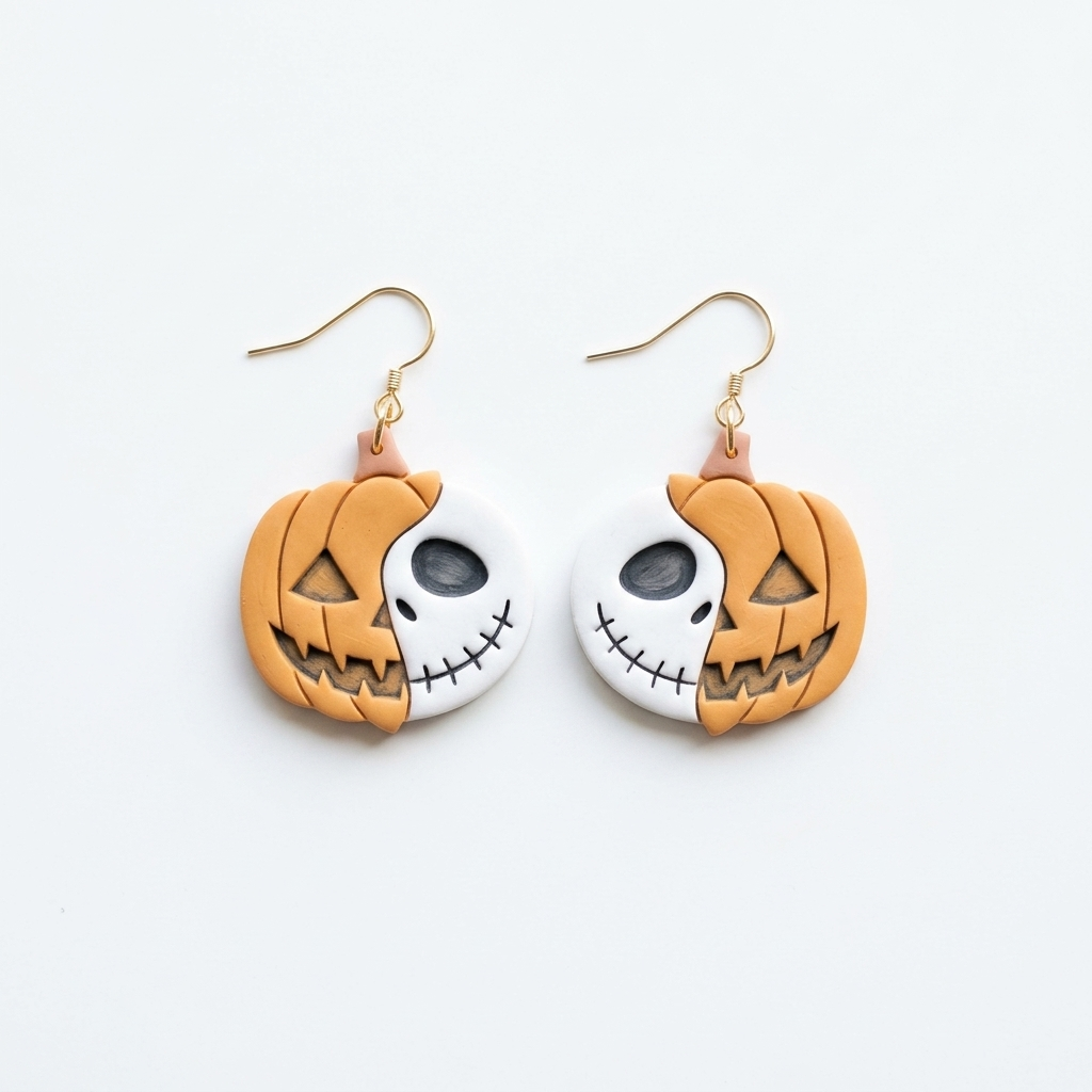 Pumpkin Jack Polymer Clay Cutter | Halloween Earring Tool