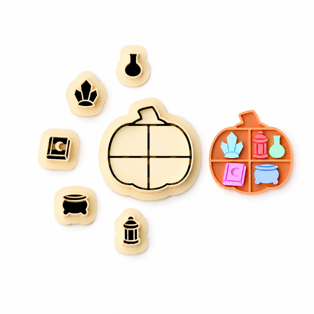 Pumpkin Shelf Polymer Clay Cutter Set | Halloween Earring Tool