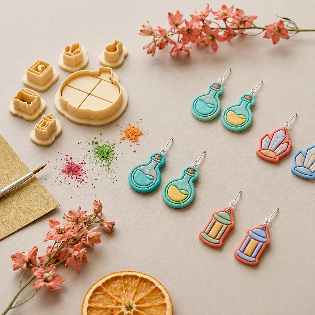 Pumpkin Shelf Polymer Clay Cutter Set | Halloween Earring Tool