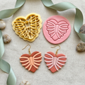Rib Cage Heart Polymer Clay Cutter | Gothic Earring Tool