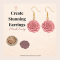 Rose 5 Polymer Clay Cutter 25 30 35 40 45mm | Jewellery Making | IrisCrafts7