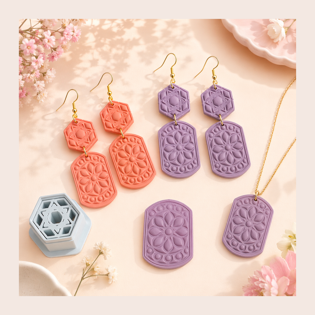 Sacred Geometry Mandala Polymer Clay Cutter 30-50mm | IrisCrafts7