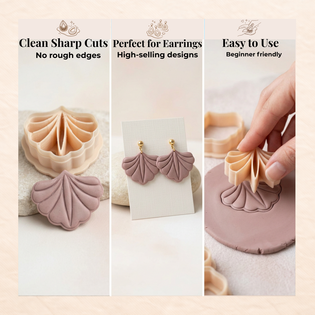 Scalloped Polymer Clay Cutter No.1 | Earring Tool UK