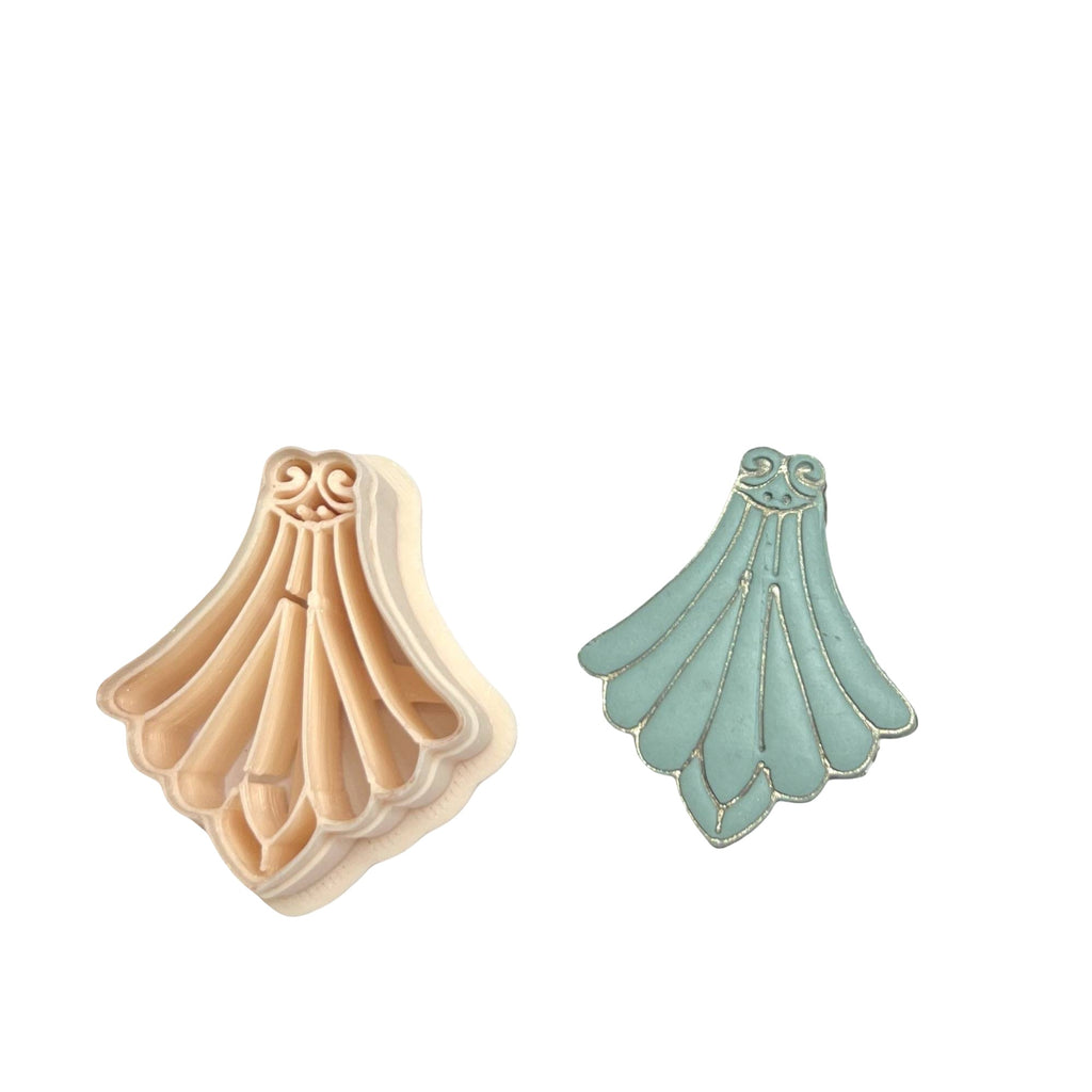 Scalloped 17 Polymer Clay Cutter for Statement Earrings Making