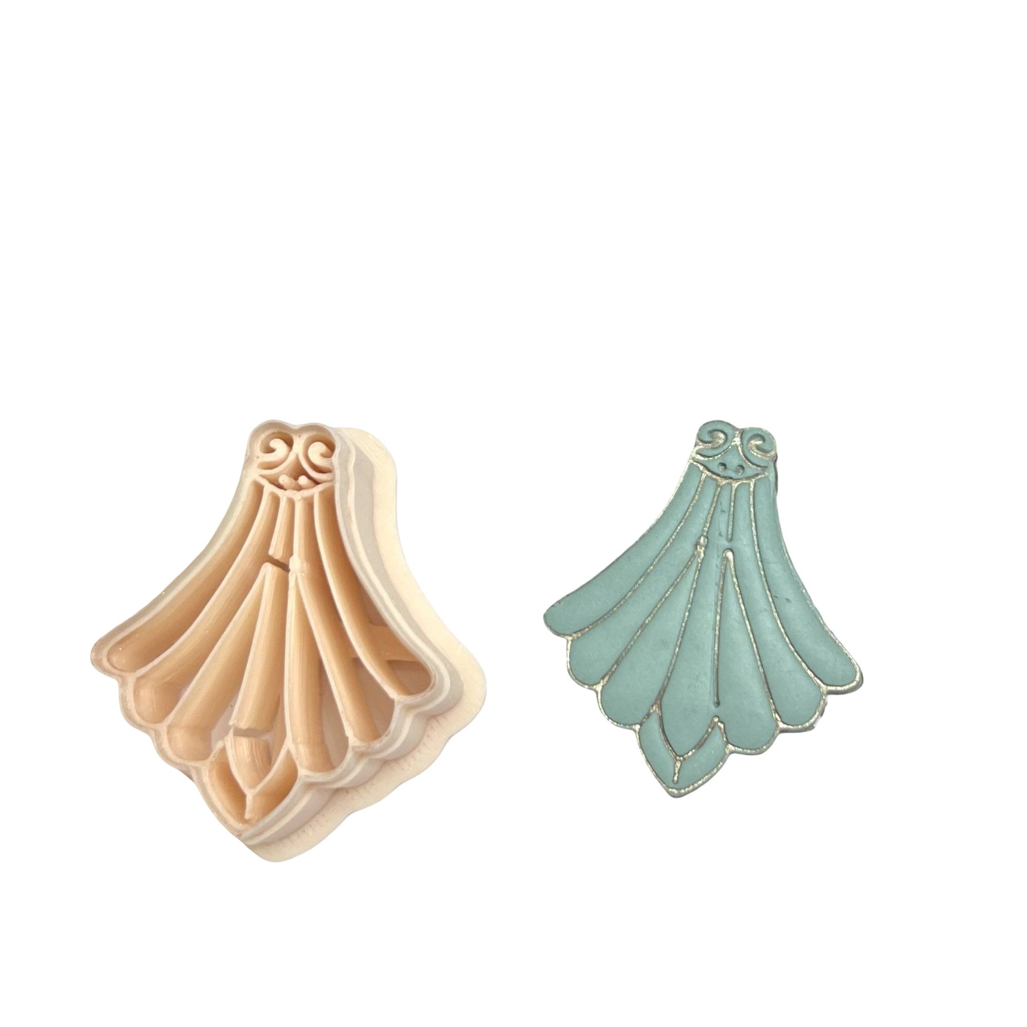 Scalloped 17 Polymer Clay Cutter for Statement Earrings Making