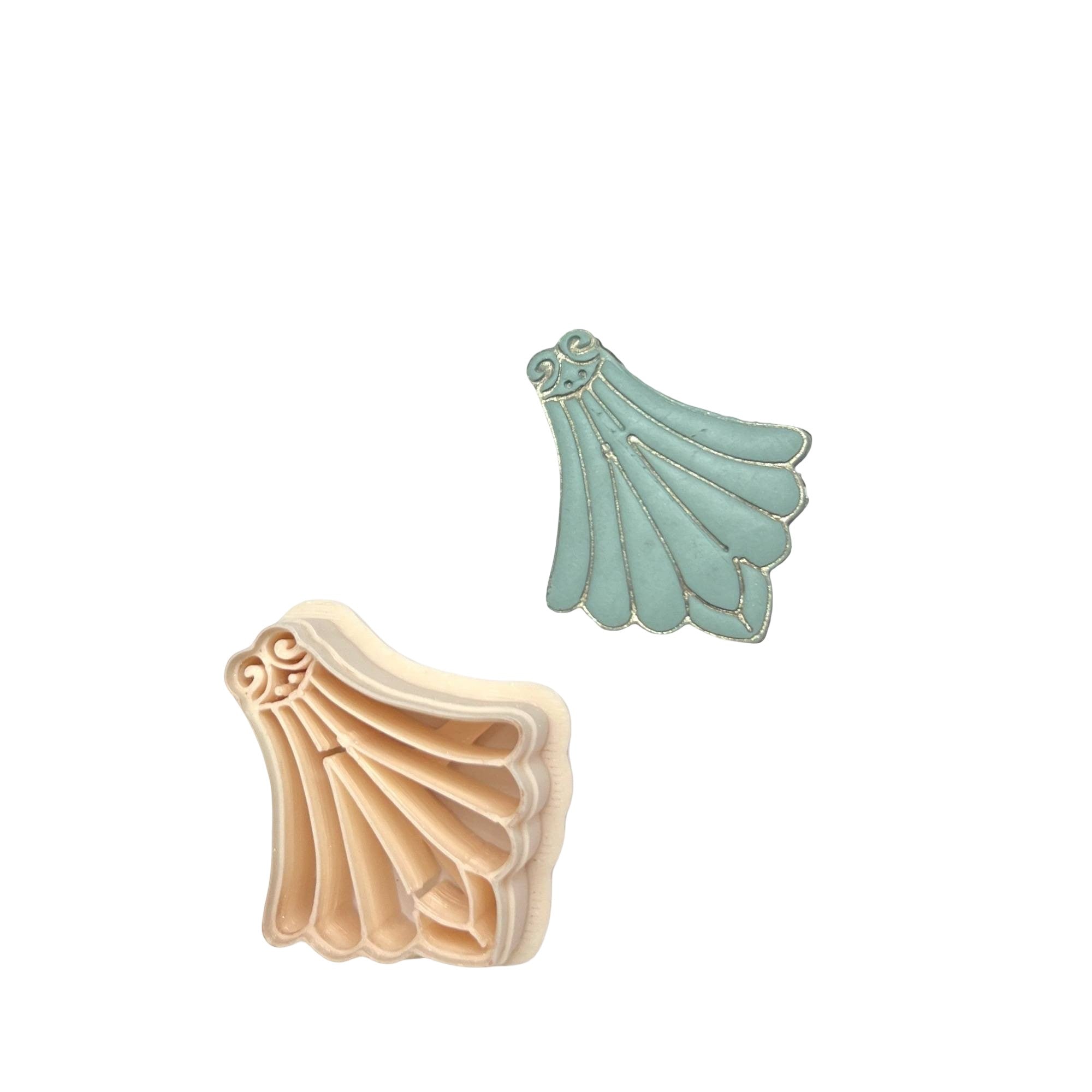 Scalloped 17 Polymer Clay Cutter for Statement Earrings Making
